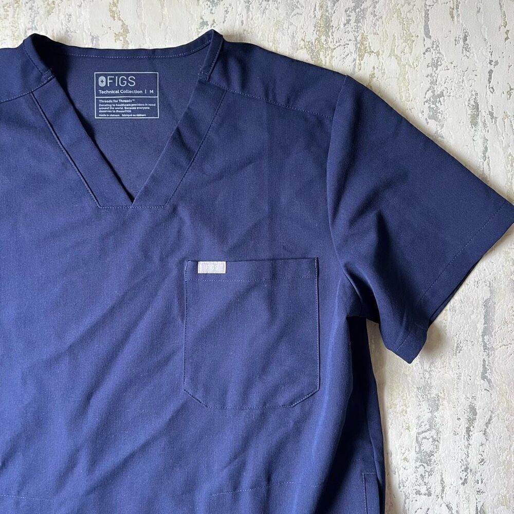 Figs Technical Collection Navy Chisec Scrub Top - image 3